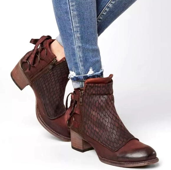 FreeBird CHERI Rust Multi Booties size 7 - Picture 1 of 13